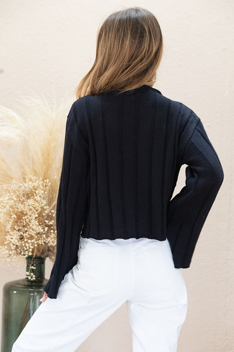Pull côtelé femme 8 Pull côtelé femme - Image 8