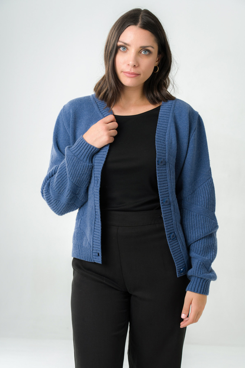 Gilet femme col V en laine 2 Gilet femme col V en laine - Image 2