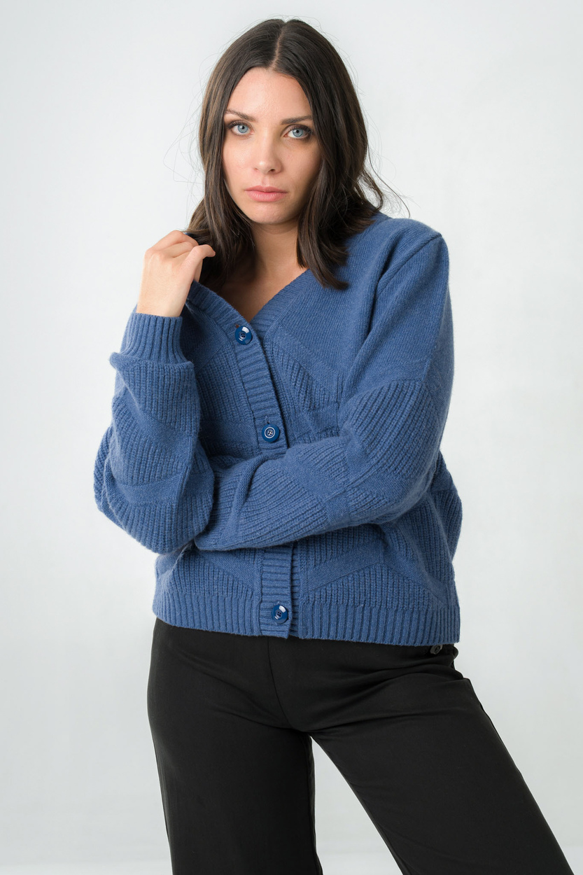 Gilet femme col V en laine 4 Gilet femme col V en laine - Image 4