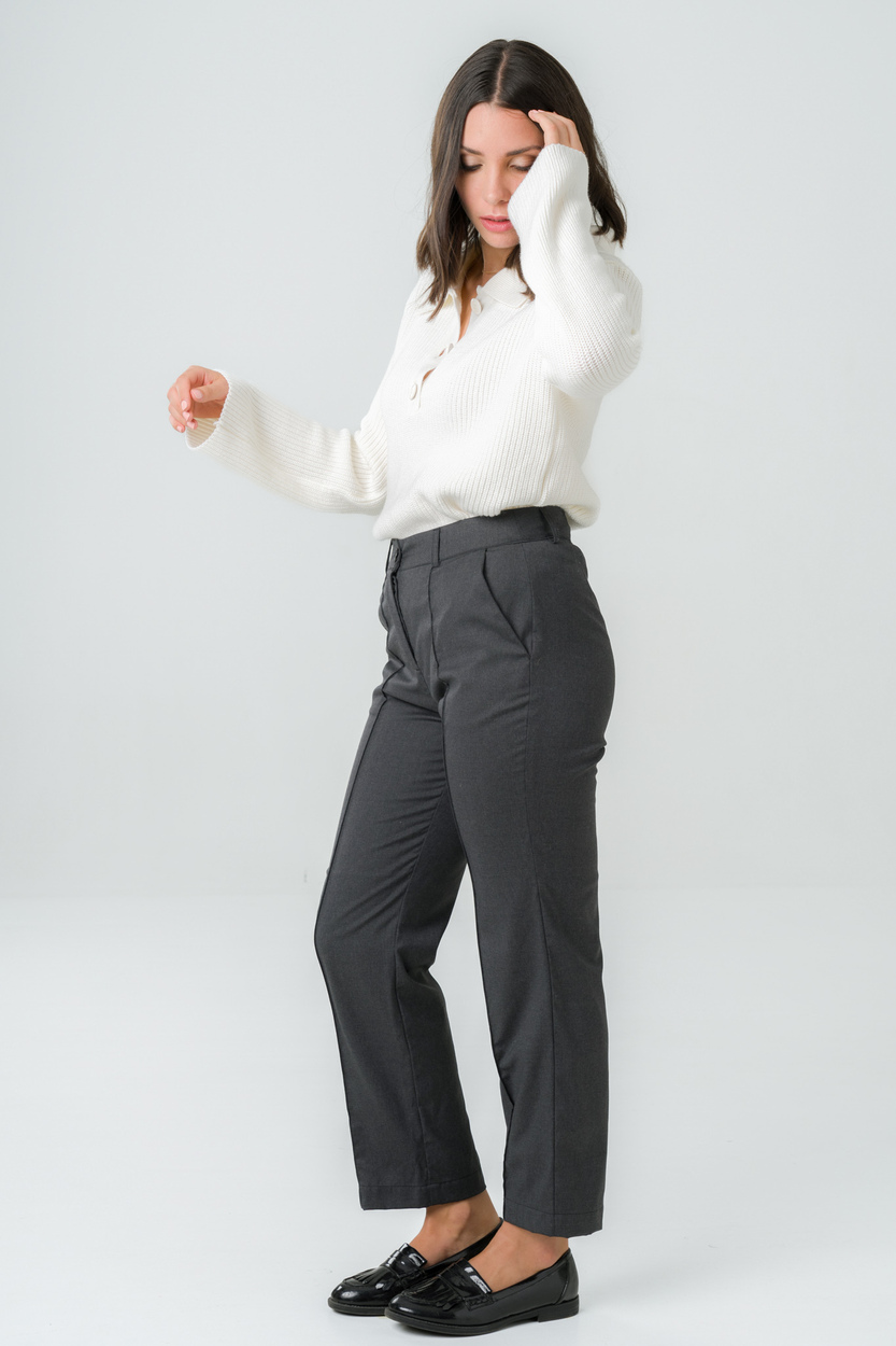 Pantalon femme habillé en laine 4 Pantalon femme habillé en laine - Image 4
