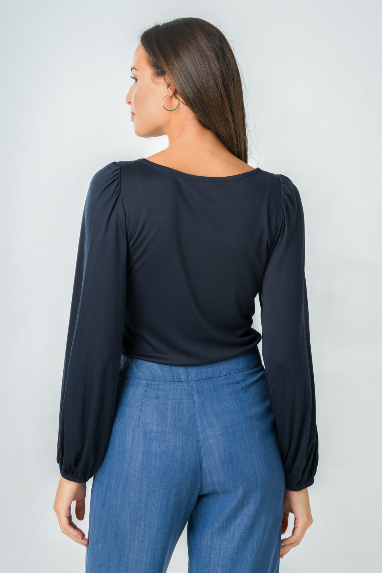 Top femme manches longues bouffantes 5 Top femme manches longues bouffantes - Image 5