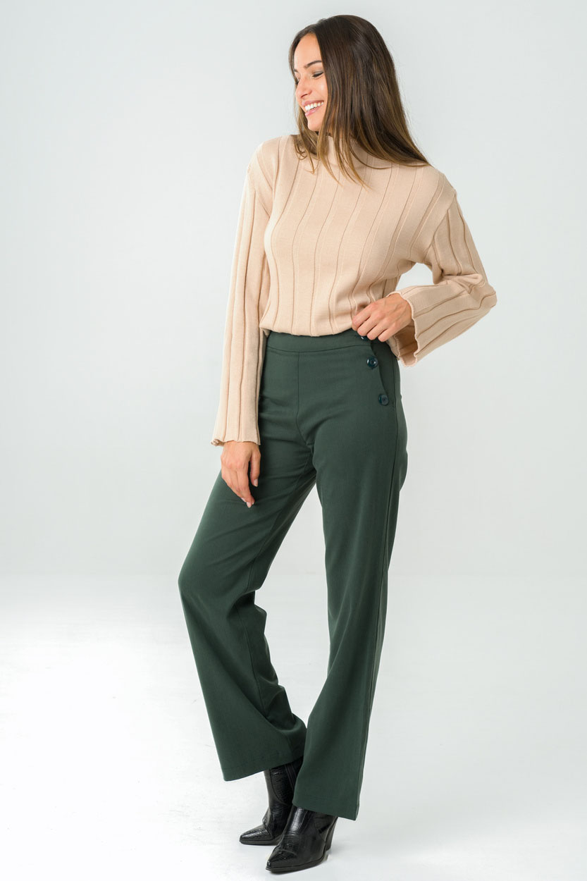 Pantalon taille haute femme 3 Pantalon taille haute femme - Image 3